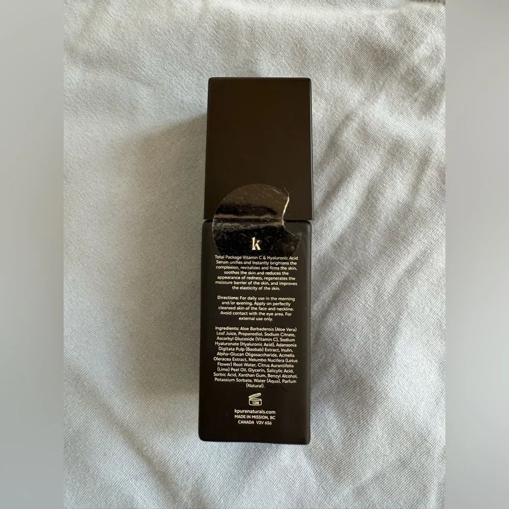 NWT K'pure Total Package | Vitamin C & Hyaluronic Acid Serum
